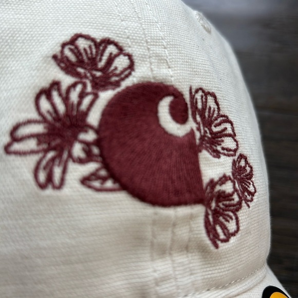 Carhartt Force Sweatband,Canvas,Floral Graphic Ball Cap,buckle close,wicks sweat - Picture 2 of 6